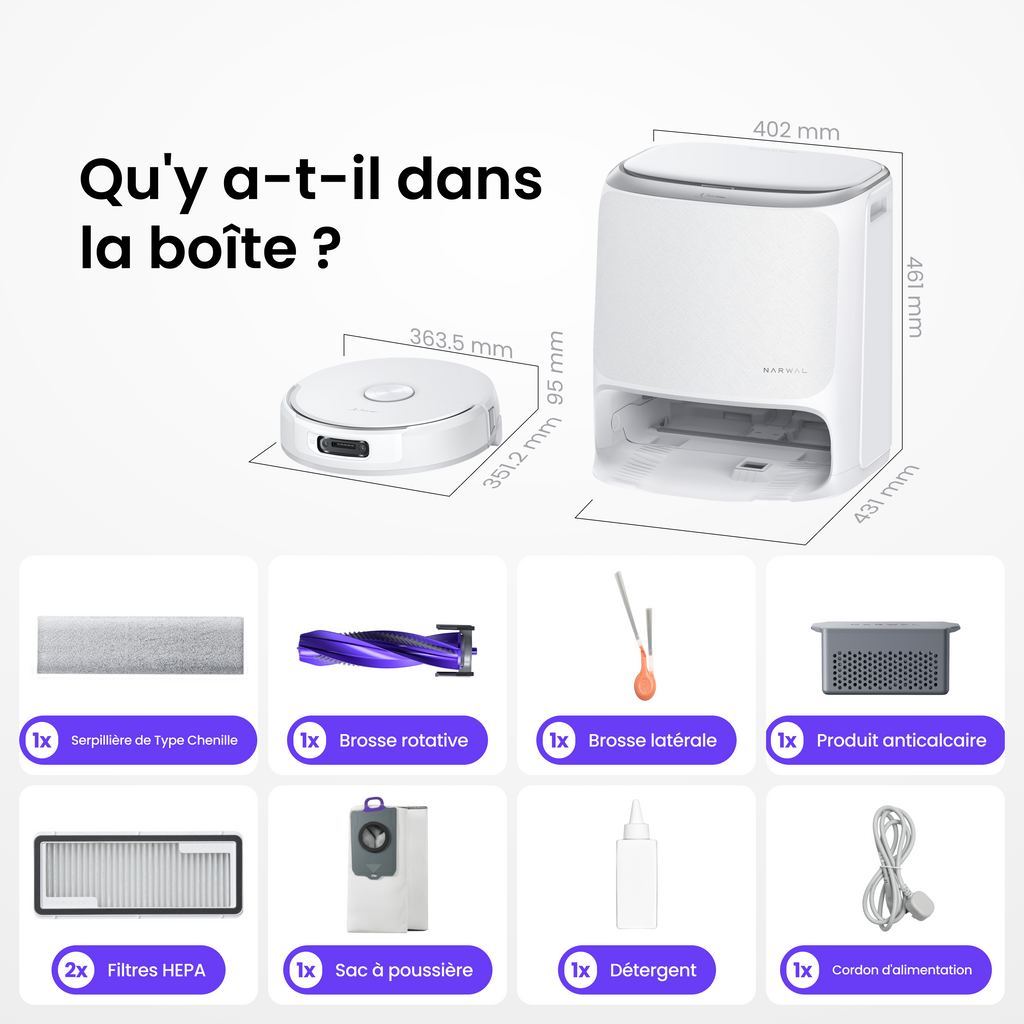 NARWAL Freo 20 robot aspirateur laveur